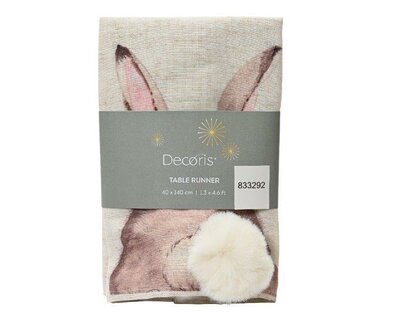 Easter Bunny Tablerunner with pompom