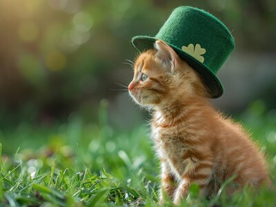 AI Kitten on St Patrick's Day - Image by Dmytro from Pixabay