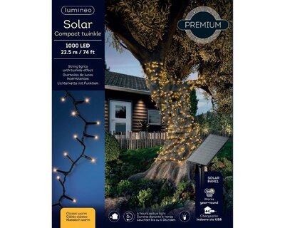 1000 Solar twinkle classic warm lights - image 2