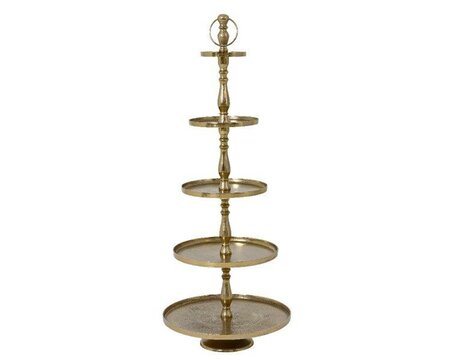 4 tier gold cake stand