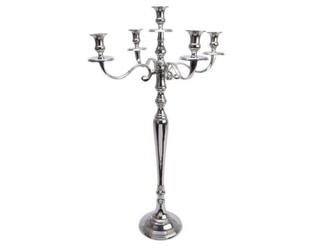 Aluminium  Candleholder with silver polish