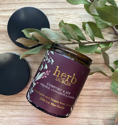 Amber Jar Herb Orange Cinnamon + Clove