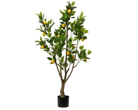 Artificial lemon plant in pot - image 1