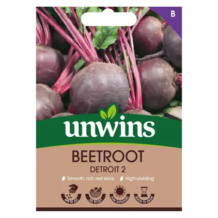 Beetroot (Round) Detroit 2 (Organic) - Image courtesy of Unwins