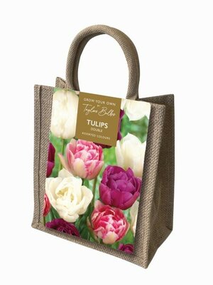 Double Tulip Jute Gift Bag