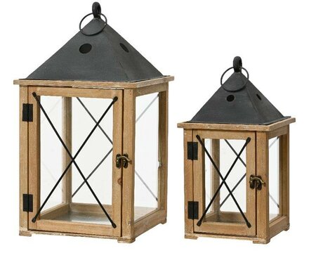 Firwood lantern with crossing and iron roof (Small)