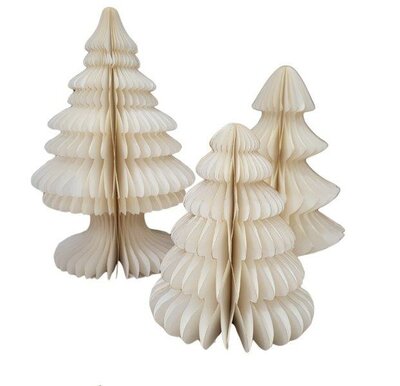 Folded paper trees (set of 3)