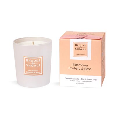 Fragranced Candle - Elderflower Rhubarb & Rose (190g)