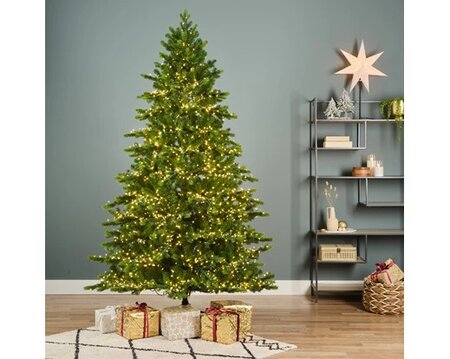 8ft Galloway Spruce Artificial Christmas Tree with 5400 LED Lights -Image courtesy of Kaemingk