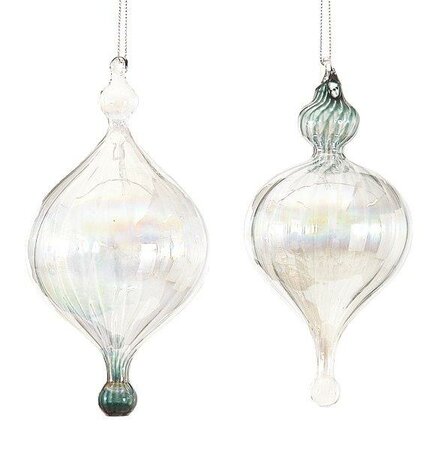 Glass icicle ornament