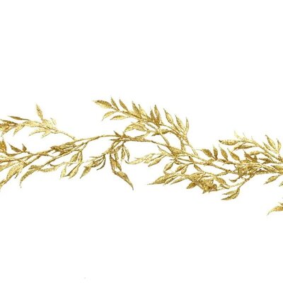 Glittered Bamboo Leaf Garland (180cm)