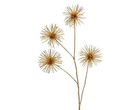 Gold Allium Spray with 4 flowers