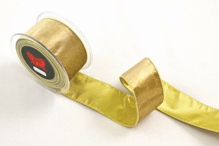 Gold velvet ribbon