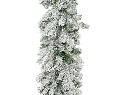 9ft Grandis snowy garland