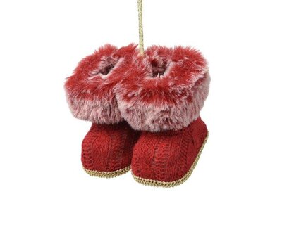 Hanging Red fur Boots - image 1