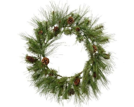 Hard needle wreath with pine-cones