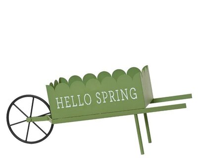 Hello spring iron planter