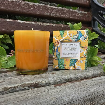 Irish Botanicals Honeysuckle And Pineapple Sage Candle (235g)