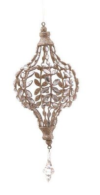 Iron wire with plastic jewellery finial ornament