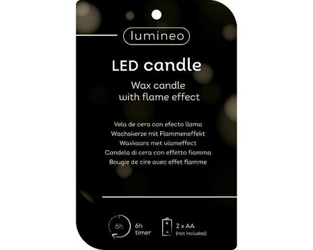 LED wick candle wax cone, cream - image 2