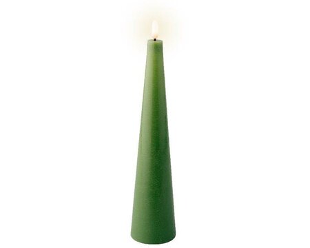 LED wick candle wax cone, green - image 3