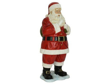 Lifesize Santa Claus shushing