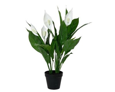 Medium artificial Peace Lily in pot