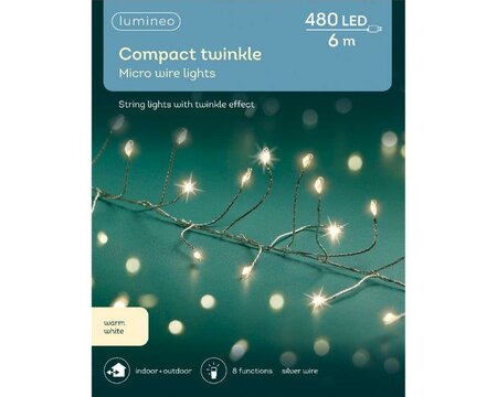 Micro LED 480 warm white twinkle lights - image 2