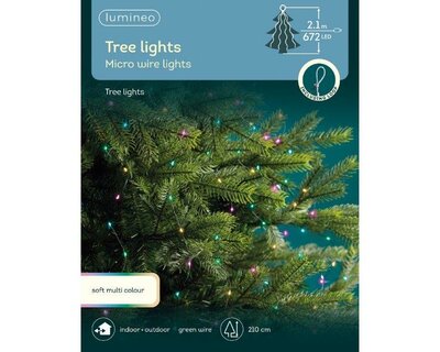 Micro LED 672 soft multi coloured tree bunch light - image 2