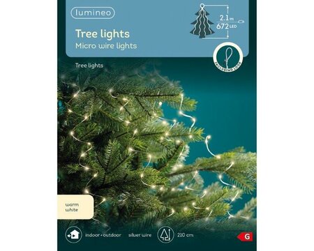 Micro LED 672 warm white tree bunch light - image 2