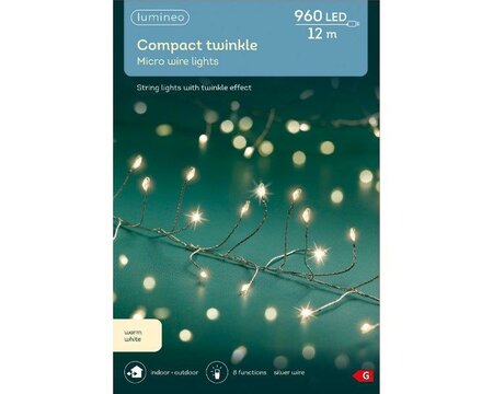 Micro LED 960 warm white twinkle lights - image 2