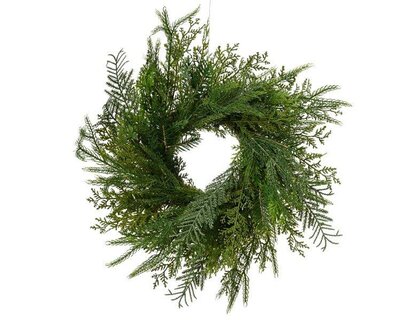 Natural Wreath with vine base