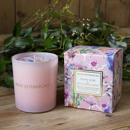 Irish Botanicals Peony & Wild Apple Mint Candle (235g)