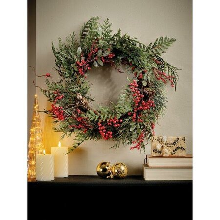 Red berry glitter wreath - image 2