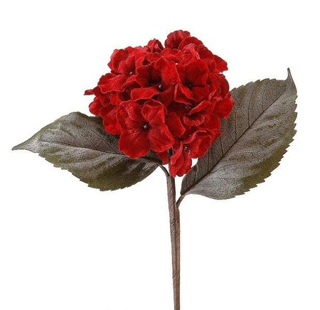 Red hydrangea pick