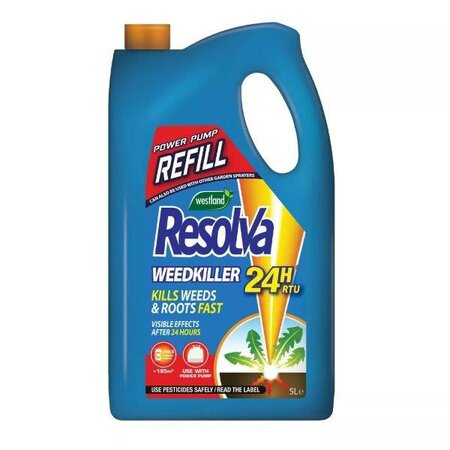 Resolva Weedkiller 24H Power Pump Refill Ready to Use (5L)