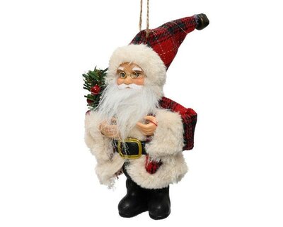 Santa with red checked pattern - image 1