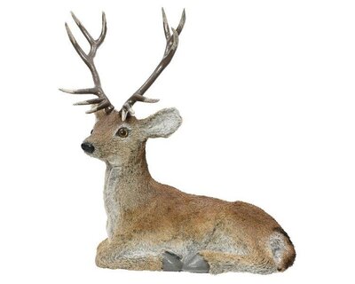 Seated Deer with artificial fur