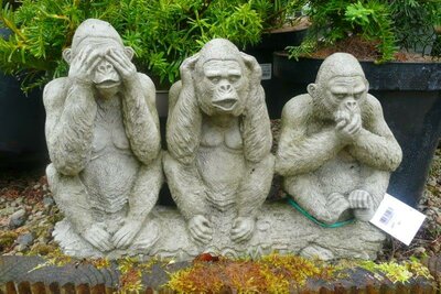 Speak No Evil, See No Evil, Hear No Evil -Photo taken at Ardcarne Garden Centre 27/06