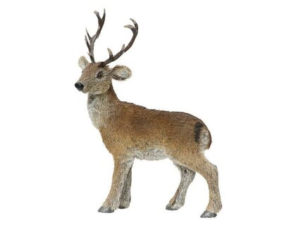 Small Standing Deer with artificial fur