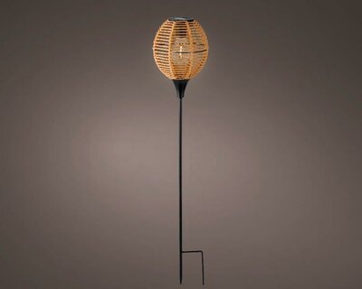 Solar wicker stake light - image 1