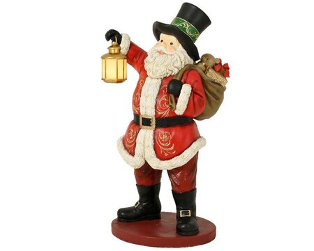 Standing Santa with lantern - image 3