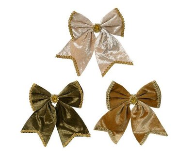 Velvet bow with stone